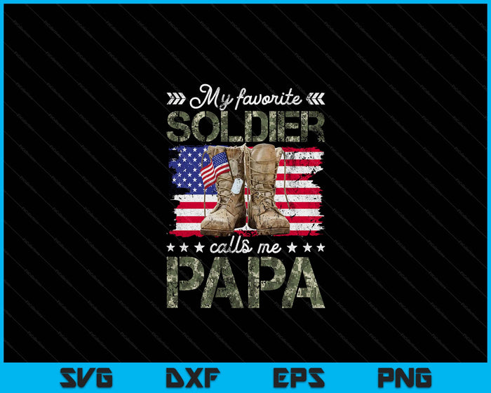 Soldier Papa Army Papa Army Graduation SVG PNG Digital Printable Files