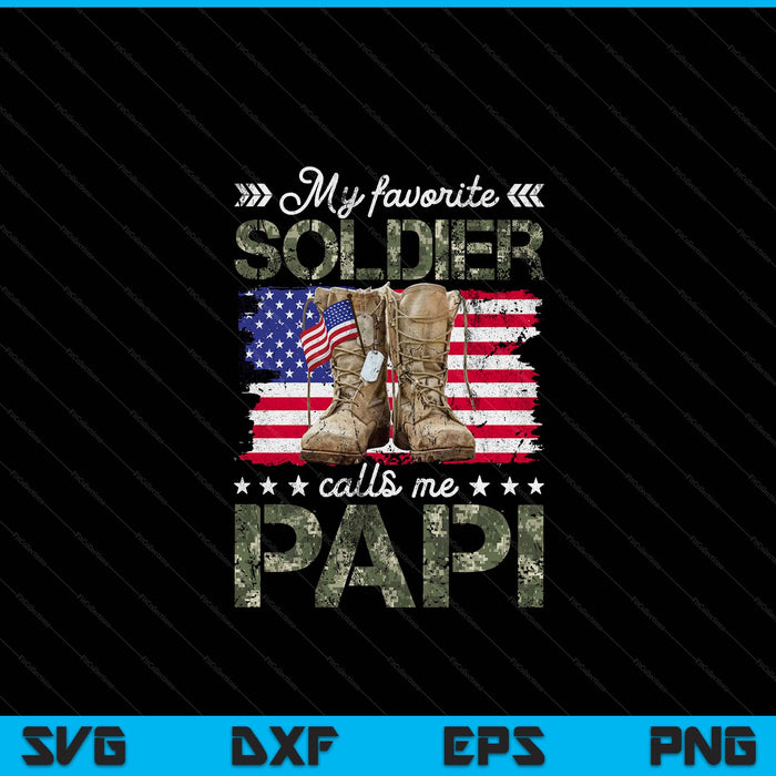 Soldier papi army graduation SVG cut file