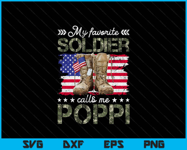 Soldier poppi army mother army graduation SVG cut file