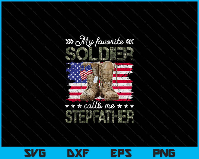 Soldier Stepfather Army Stepfather Army Graduation SVG PNG Digital Printable Files