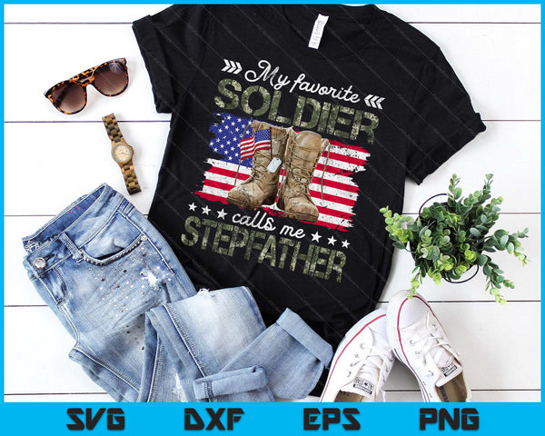 Soldier Stepfather Army Stepfather Army Graduation SVG PNG Digital Printable Files