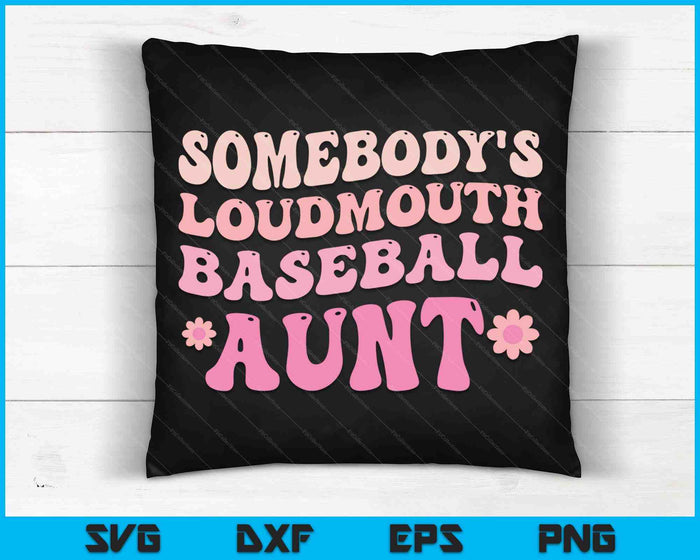 Iemands Loudmouth honkbal tante SVG PNG digitale snijbestanden