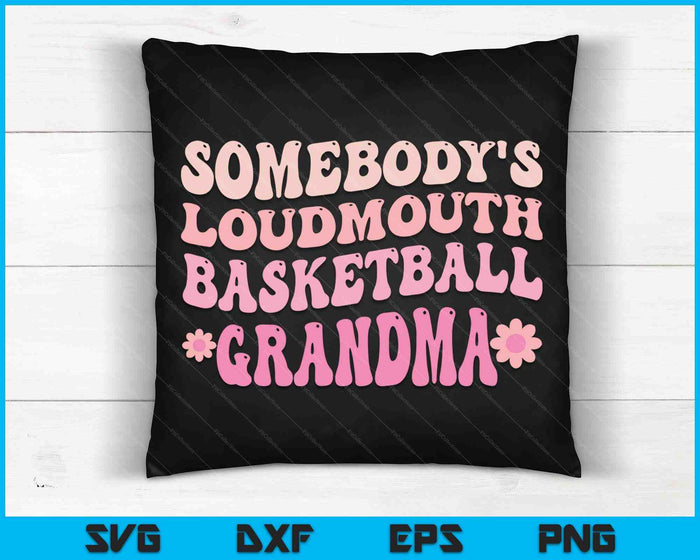 Iemands Loudmouth basketbal oma SVG PNG digitale snijbestanden