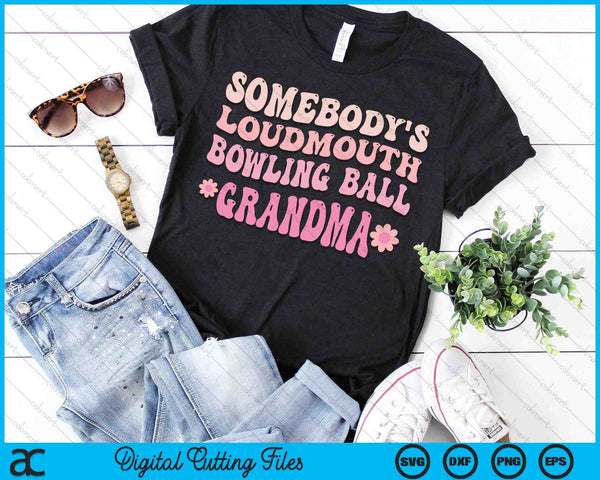 Iemands Loudmouth Bowling Ball oma SVG PNG digitale snijbestanden 