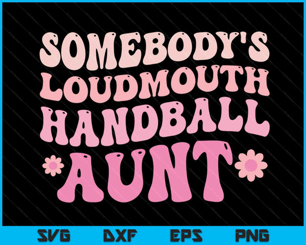 Iemands Loudmouth handbal tante SVG PNG digitale snijbestanden