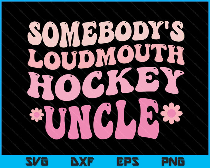 Iemands Loudmouth Hockey oom SVG PNG digitale snijbestanden