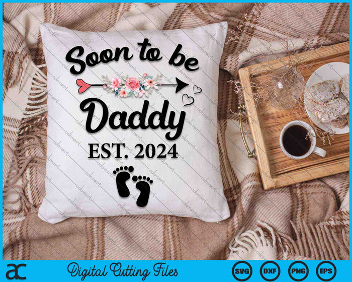 Soon To Be Dad 2024 New Dad SVG PNG Digital Cutting Files