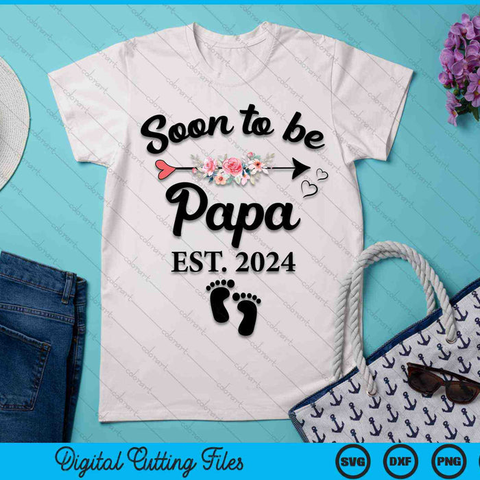 Soon To Be Papa 2024 New Papa SVG PNG Digital Cutting Files