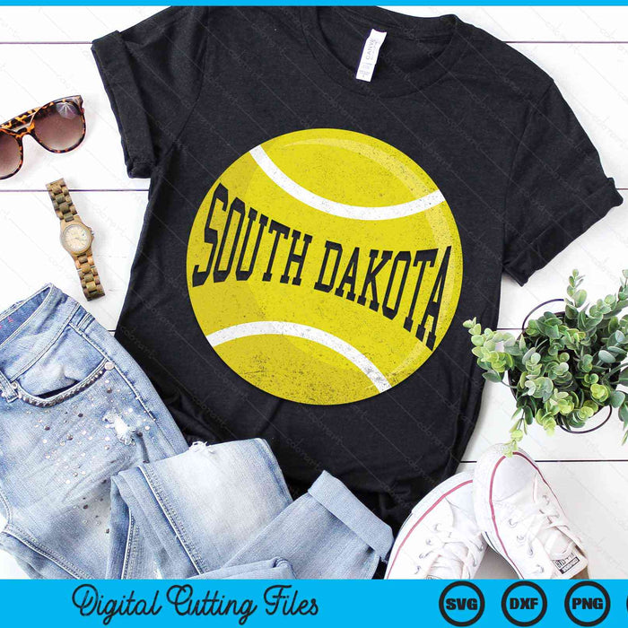 South Dakota Tennis Fan SVG PNG Digital Cutting Files