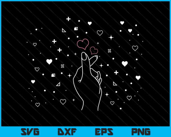 South Korean Asian Kpop SVG PNG Digital Cutting Files