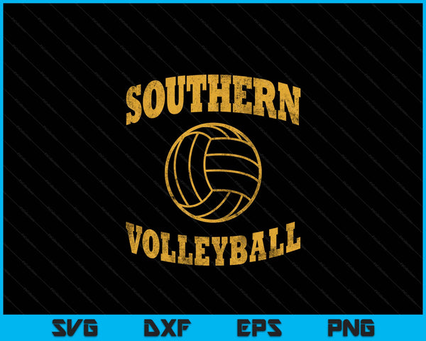 Southern Volleyball Classic Vintage Distressed SVG PNG Digital Cutting Files