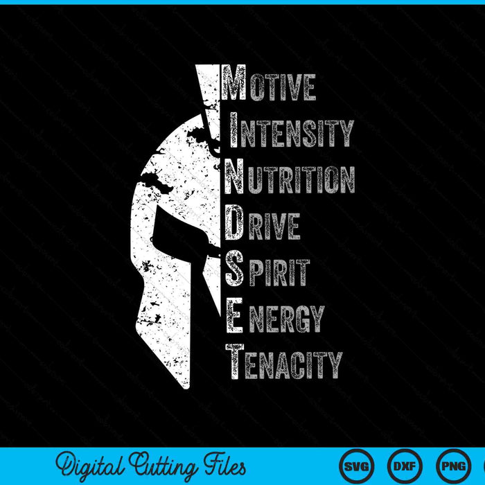 Spartan mindset motivational inspirational quote SVG cut file