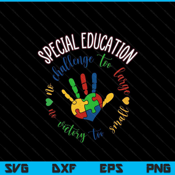 Special education autism awareness teacher SVG cut file