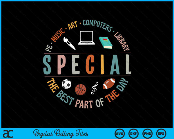 Special teacher music art computers library SVG cut file