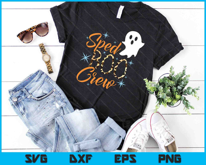 Speed ​​Boo Crew leraar Halloween kostuum SVG PNG digitale snijbestanden