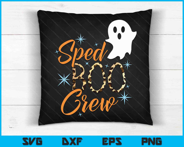 Sped Boo Crew Teacher Halloween Costume SVG PNG Digital Cutting Files
