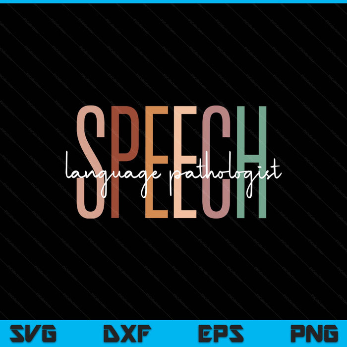 Speech language pathologist SLP speech therapy pathology SVG cut file