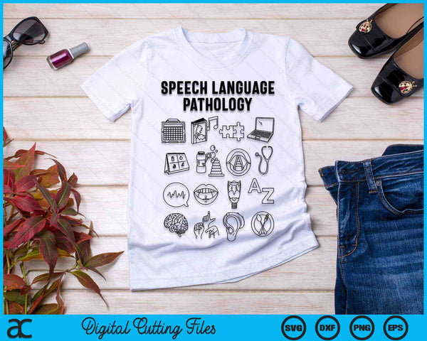 Spraaktaalpathologie Patholoog SLP Logopedist SVG PNG digitale snijbestanden