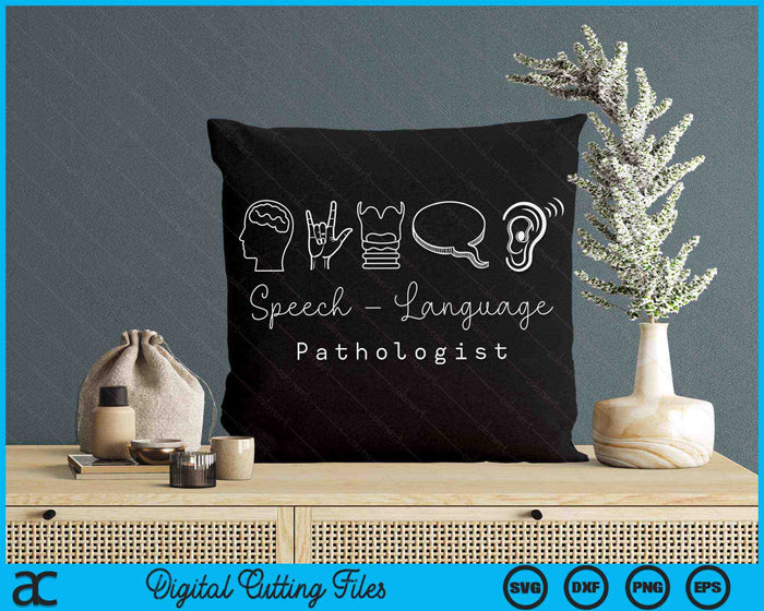 Speech Language Pathology Pathologist SLP Speech Therapist SVG PNG Cutting Digital Files