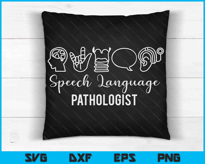 Speech Language Pathology Pathologist SLP Speech Therapist SVG PNG Digital Cutting Files