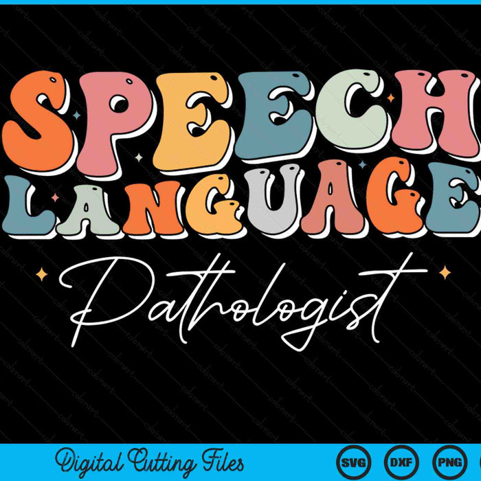 Speech language pathology speech therapist pathologist SLP SVG PNG cut file for Cricut