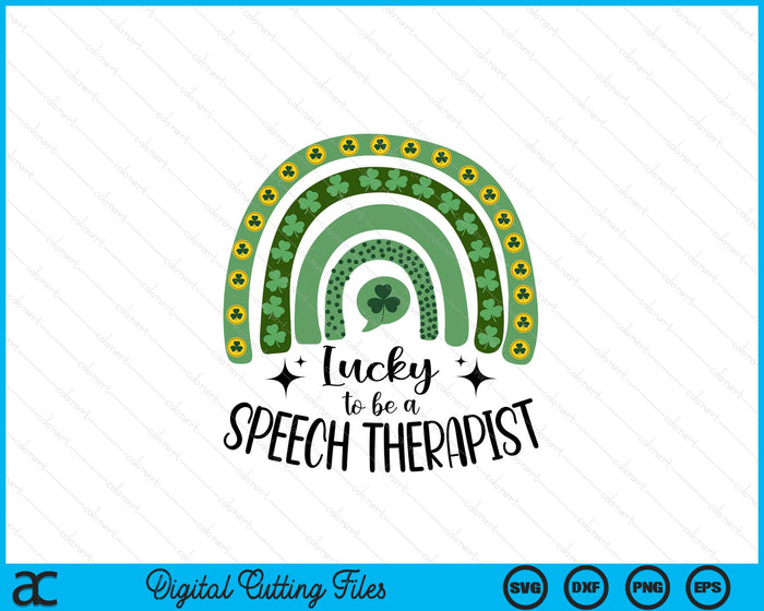 Speech Therapist St. Patrick's Day Slp St. Pat's Day Therapy SVG PNG Cutting Files