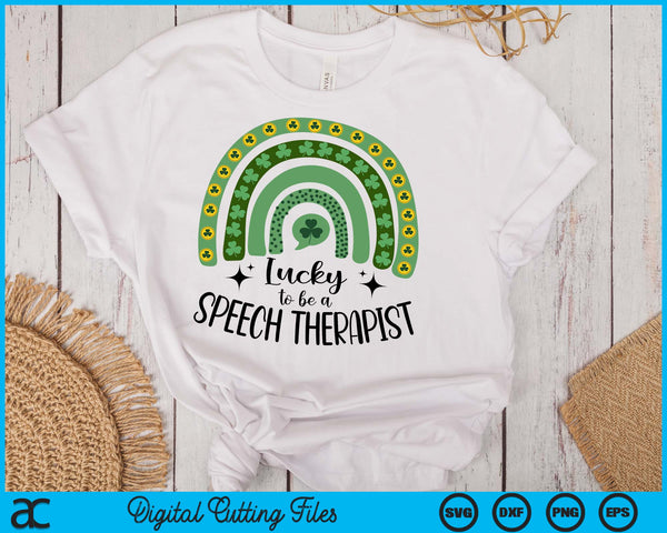 Speech Therapist St. Patrick's Day Slp St. Pat's Day Therapy SVG PNG Cutting Files