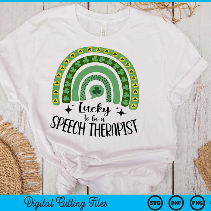 Speech Therapist St. Patrick's Day Slp St. Pat's Day Therapy SVG PNG Cutting Files