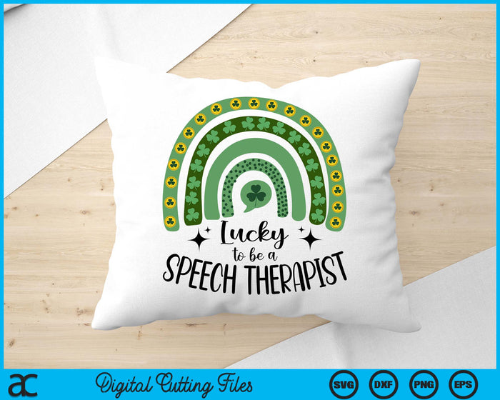 Speech Therapist St. Patrick's Day Slp St. Pat's Day Therapy SVG PNG Cutting Files