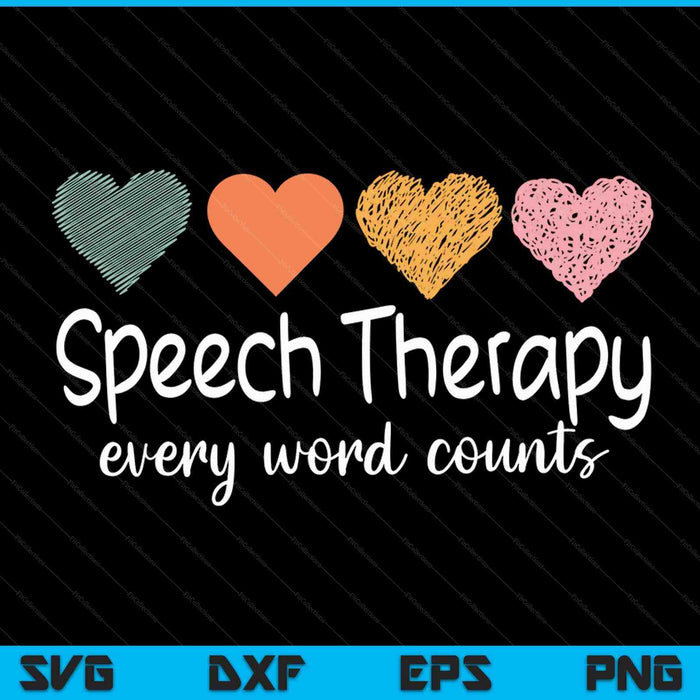 Speech therapy speech language pathologist cute SVG cut file