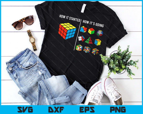 Speed Cubing Puzzle Cuber Cube Kids SVG PNG Digital Printable Files