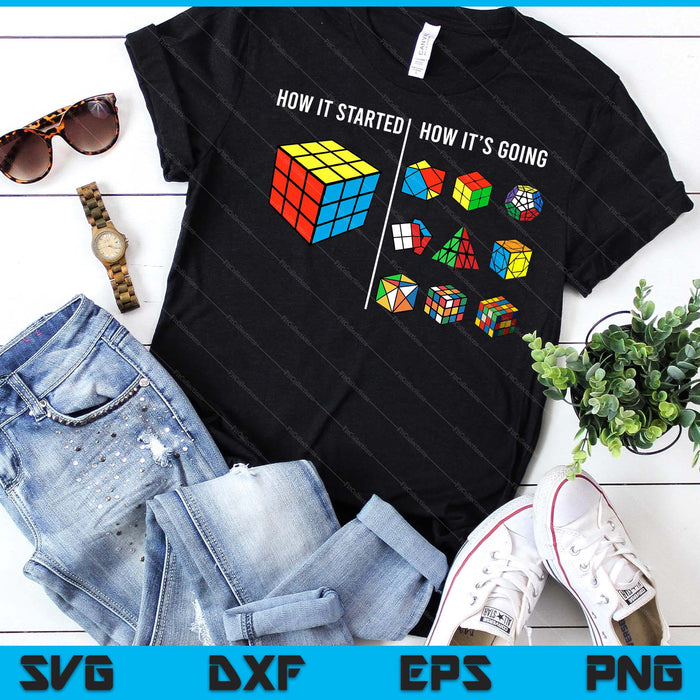 Speed Cubing Puzzle Cuber Cube Kids SVG PNG Digital Printable Files