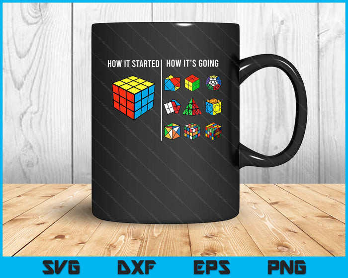 Speed Cubing Puzzle Cuber Cube Kids SVG PNG Digital Printable Files