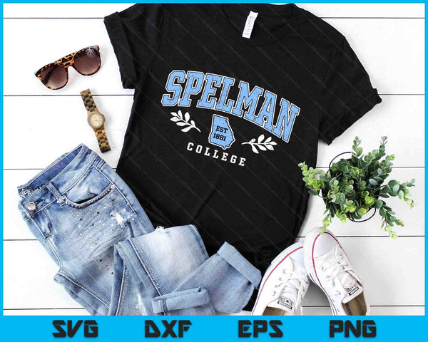 Spelman Vintage Retro College University Athletic Sports SVG PNG Digital Printable Files