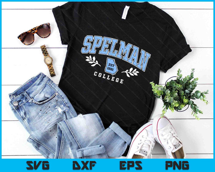 Spelman Vintage Retro College University Athletic Sports SVG PNG Digital Printable Files