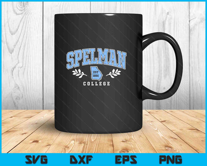 Spelman Vintage Retro College University Athletic Sports SVG PNG Digital Printable Files
