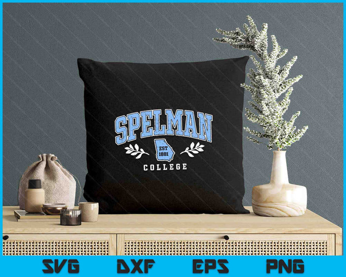 Spelman Vintage Retro College University Athletic Sports SVG PNG Digital Printable Files