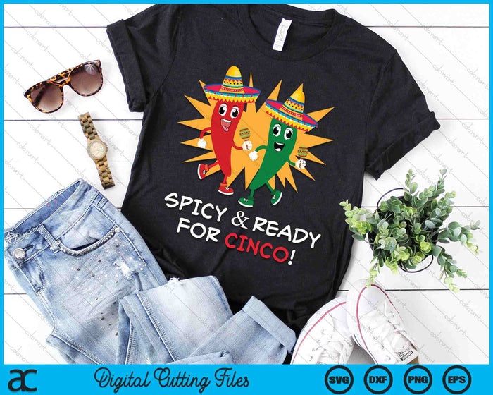 Spicy Cinco de Mayo Chili Pepper SVG PNG Digital Printable Files