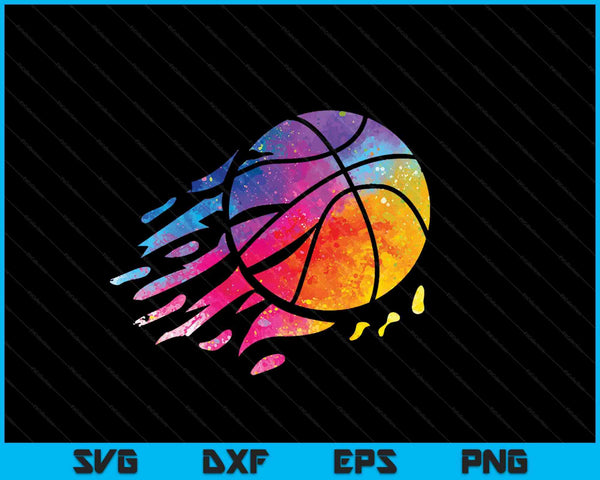Splash Basketball Player Baller SVG PNG Digital Cutting Files