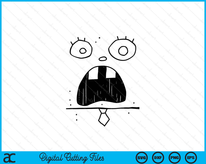 SpongeBob SquarePants Doodle Bob Face Costume SVG PNG Digital Printable Files