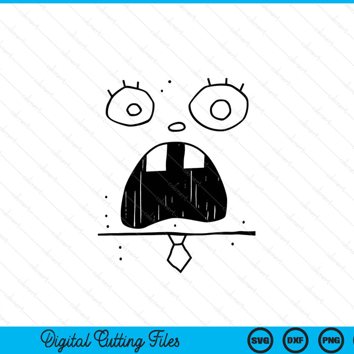 SpongeBob SquarePants Doodle Bob Face Costume SVG PNG Digital Printable Files