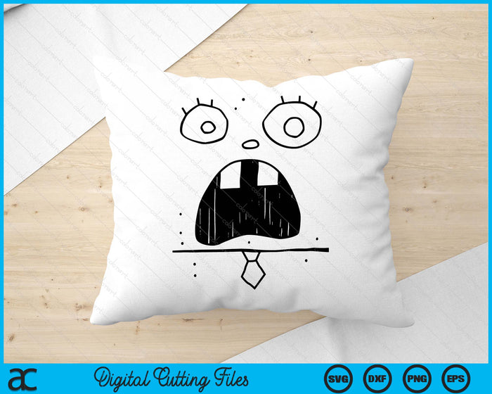 SpongeBob SquarePants Doodle Bob Face Costume SVG PNG Digital Printable Files