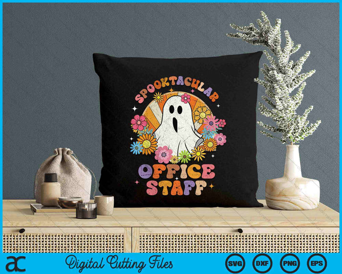 Spooktacular Office Staff Happy Halloween Spooky Matching SVG PNG Digital Cutting Files