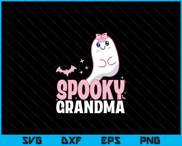 Spooky dad family cute pink white ghost boo Halloween SVG cut file