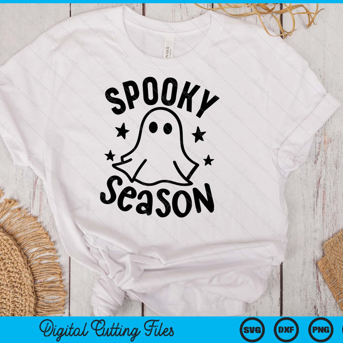 Spooky Season Cute Ghost Halloween SVG PNG Digital Cutting Files