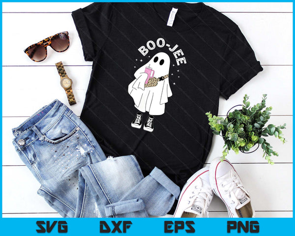 Spooky Season Cute Ghost Halloween Costume Boujee Boo-Jee SVG PNG Digital Printable Files