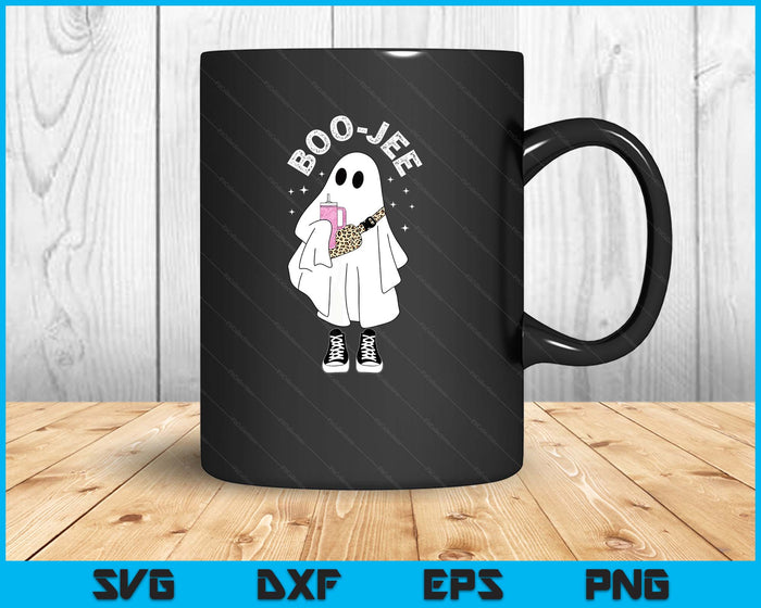 Spooky Season Cute Ghost Halloween Costume Boujee Boo-Jee SVG PNG Digital Printable Files
