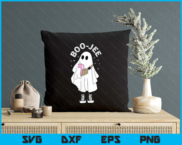 Spooky Season Cute Ghost Halloween Costume Boujee Boo-Jee SVG PNG Digital Printable Files