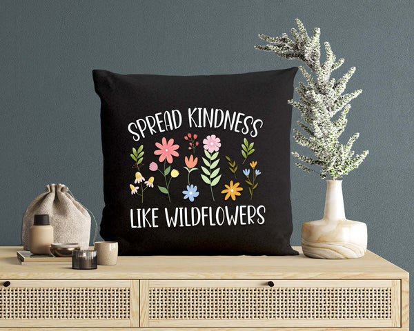 Spread Kindness Like Wildflowers Women's Boho Inspirational SVG PNG Digital Printable Files