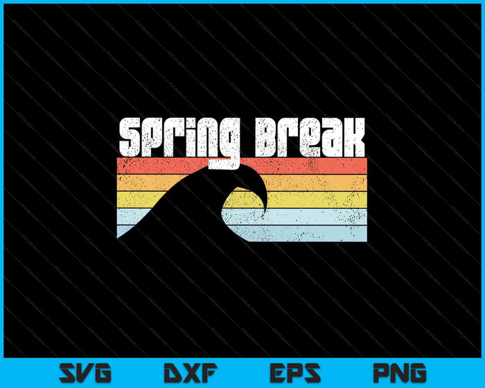 Spring Break Beach Week Group Vacation Party SVG PNG Digital Printable Files